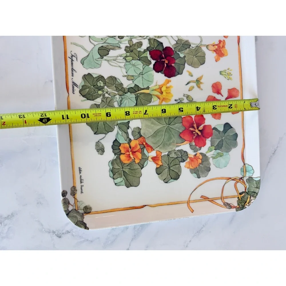 VTG Atelier Michele Trumel Melamine Serving Tray Botanical Design Italy
